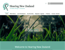 Tablet Screenshot of hearing.org.nz